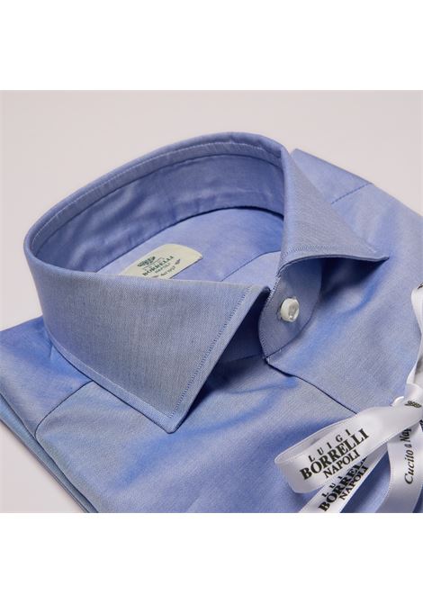 TWILL SHIRT - LIGHT BLUE - LUIGI BORRELLI - NAPOLI - Luigi